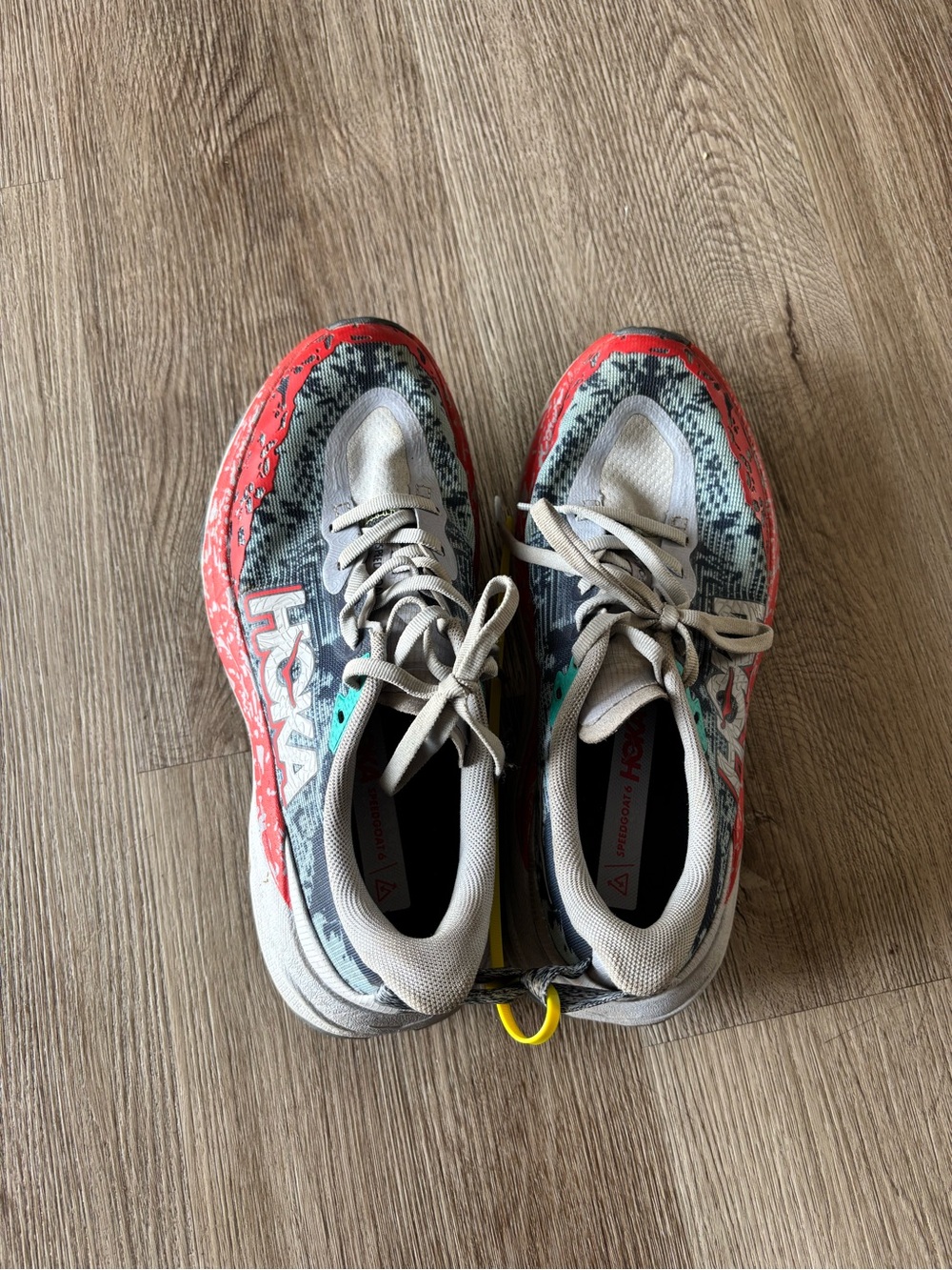 HOKA women's speedgoat 6 trail running shoe in gull/stormy skies - Picture 5 of 9